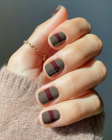 Minimal Nails Art, Fall Nail Art Designs, Minimal Nails, Winter Nail Designs, Fall Nail Art, Minimalist Nails, Funky Nails, Chic Nails, Holiday Nails