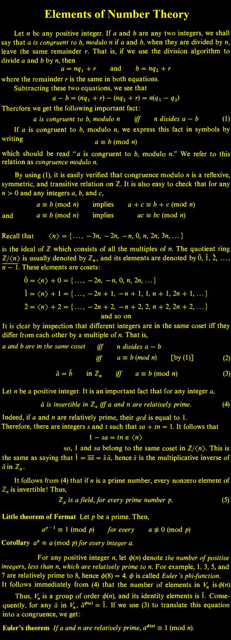 Elements of Number Theory Number Theory Mathematics, Discrete Math, Math Sort, Group Theory, Math Foldables, Mathematical Logic, Algebra Problems, Discrete Mathematics, Advanced Mathematics