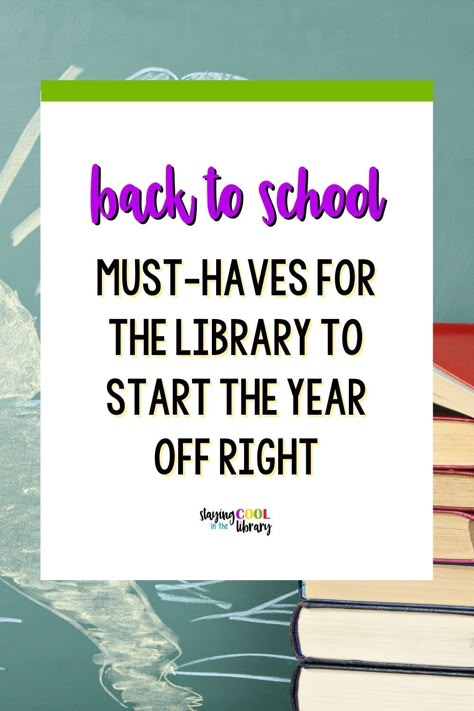 It’s that time of year already-are you looking for back to school activities for the library to start the year off right? Here are 8 back to school must-haves for the library to start off the year on the right foot! First Week Of School Library Lessons, First Day Of School Library Activities, School Library Themes Elementary, Elementary School Library Decorations, Back To School Library Displays, School Library Organization, Library Director, Library Center Ideas, School Library Activities