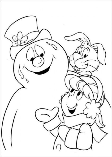 Frosty the Snowman Coloring Pages Snowman Coloring, Snowman Coloring Pages, Winter Coloring Pages, Coloring Pages Christmas, Snowman Images, Santa Coloring Pages, Printable Snowman, Christmas Colouring, Christmas Coloring Sheets