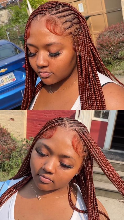 Versatile Knotless Braids, Versital Fulani Braids, Trible Braids With Box Braids, Knotless Fulani Braids, Fulani Braids Designs, Braids With Box Braids, Geometry Braids, Big Fulani Braids, Fulani Braids With Design