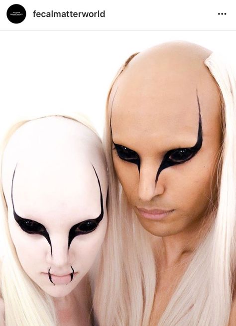 Futuristic Makeup, Alien Makeup, Alien Halloween, Creepy Halloween Makeup, Drag Makeup, Futuristic Style, Sfx Makeup, Gothic Makeup, Stage Makeup