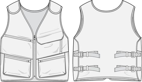 Vest Technical Drawing, Helicopter Rescue, Ski Equipment, Flats Outfit, Hiking Fashion, Upcycled Fashion, Cityscape Photos, Logo Banners, Back View