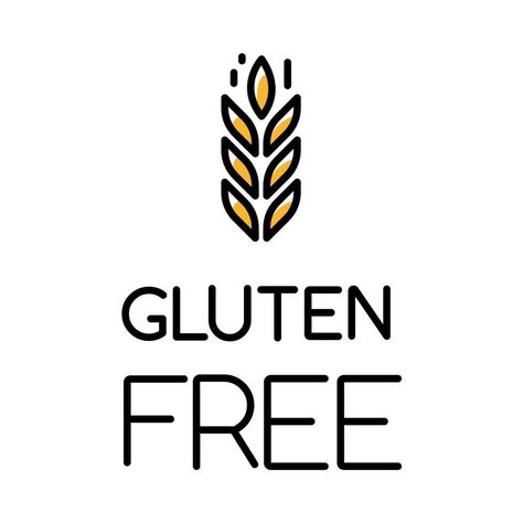 Gluten free color icon. Organic food. Healthy bread. Product free ingredient. Nutritious dietary, healthy eating. Celiac prevention. Personal healthcare. Isolated vector illustration Gluten Free Logo, Gluten Free Food Ideas, Gluten Free Ideas, Organic Recipes Healthy, Healthy Bread, No Gluten, Sticker Template, Gluten Free Food, Motivation Board