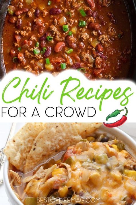 Chili Recipe For 20 People, Chili Party Ideas Dinners, Recipes For A Large Crowd, Best Chili Recipe Award Winning Crockpot, Chili Toppings Bar, Cheesy Chili Recipe, Chili For A Crowd, Chili Ideas, Simple Chili