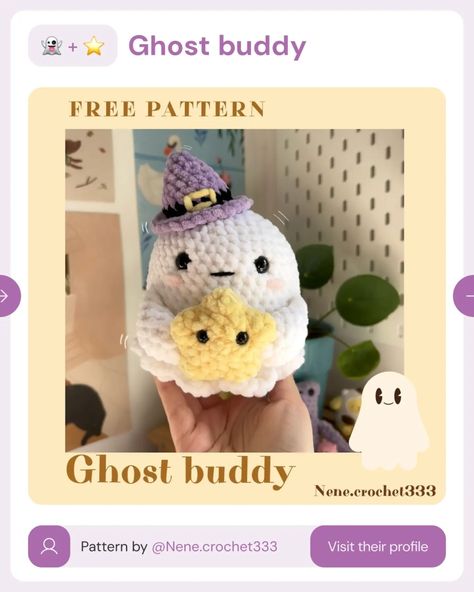 🎃 FREE Halloween crochet patterns alert! 👻 I’ve gathered some adorable FREE Halloween patterns just for you. From pumpkins to ghostly bears, there’s plenty of spooky cuteness to choose from. Swipe to see them all, and you can find the patterns directly on the creators’ pages. I’ve tagged each one, so it’s easy to explore more of their work 💗 #crochet #freepattern #crochetpattern #freecrochetpattern #handmade #diy #etsyshop #amigurumi #crochetstar #yarncraft #diycrafts #yarn #crochetlover #... Moth Crochet Pattern Free, Crochet Ghost Pattern Free, Mothman Amigurumi Pattern Free, Crochet Ghost Cat Pattern Free, Ghost Bee Crochet Pattern, Crochet Moth Amigurumi, Free Halloween Crochet Patterns, Crochet Ghost Stuffed Animal, Free Halloween Crochet