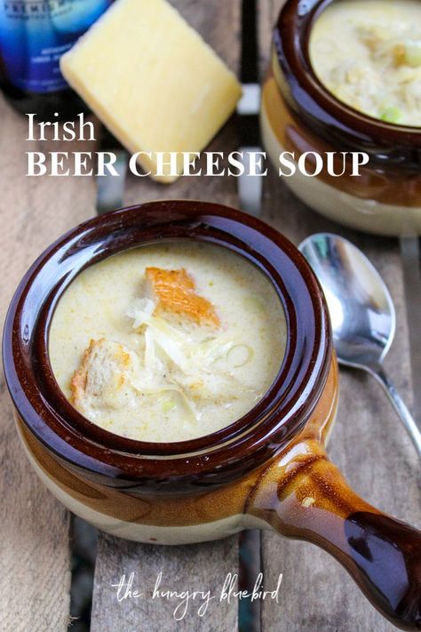 Irish Beer Cheese, Irish Beer Cheese Soup, Beer Cheddar Soup, Irish Cheese, Irish Soup, Beer Cheese Soup Recipes, Beer Cheese Soup, Beer Cheese Soups, Irish Cuisine