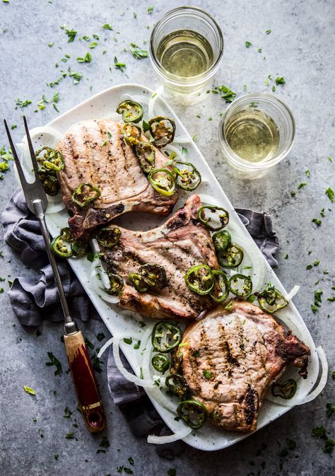 Marinated Pork Chops Grilled, Marinated Pork Chops, Grilled Meat Recipes, Marinate Meat, Grilled Pork Chops, Marinated Pork, Easy Summer Meals, Pork Chop, Grilled Pork