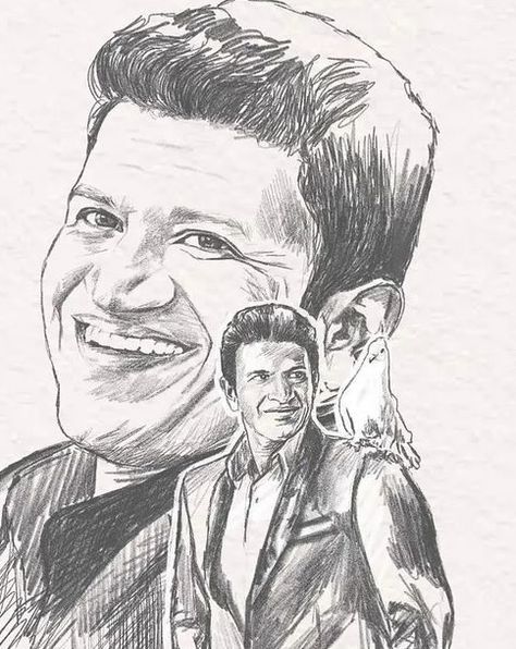 Puneeth Rajkumar Pencil Sketch, Punith Rajkumar Drawing, Puneeth Rajkumar Sketch, Appu Punith Rajkumar Drawing, Puneeth Rajkumar Drawing, Punith Raj Kumar Hd Images, Punith Rajkumar, Boss Drawing, Hero Drawing