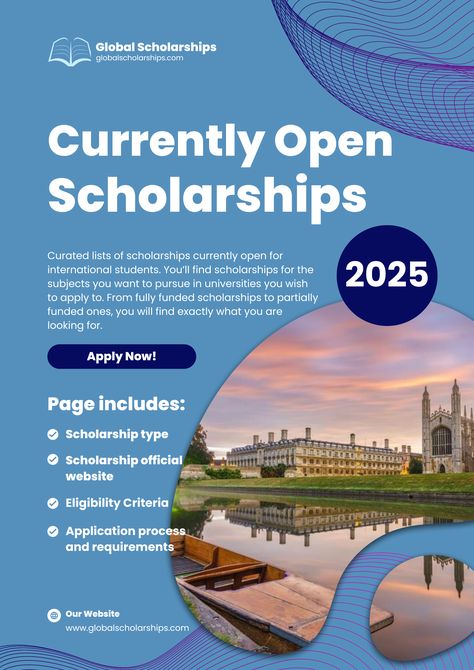 Discover a curated collection of currently open scholarships for the 2025 academic year, tailored for international students. Whether you're an undergraduate student seeking opportunities in the USA, Korea, or the UK, there are scholarships to help you achieve your academic dreams. Stay updated with the latest scholarship opportunities to secure your spot in top universities worldwide! Scholarships For International Students, International Student Scholarships, Scholarship For International Students, Scholarships 2023-2024, Scholarships For College 2025-2026, 4.0 Scholarships, International Scholarships, School Scholarship, High School Counselor