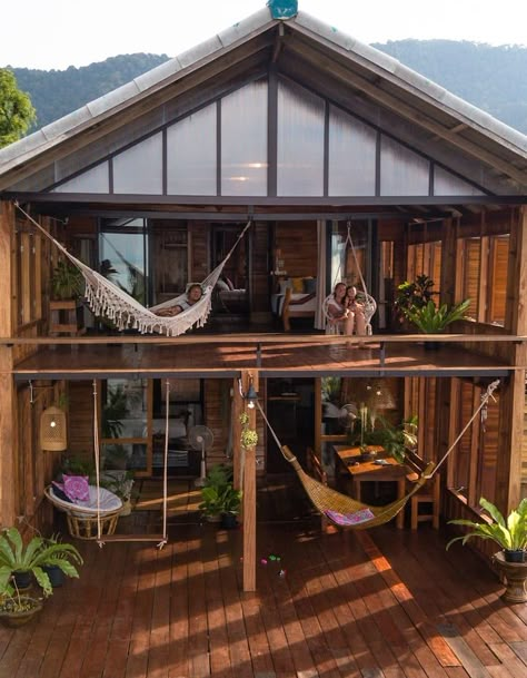 Wooda House - Gorgeous wooden villa on the sea - Houses for Rent in Ko Lanta Yai, Krabi, Thailand - Airbnb Small House On Beach, Thailand Beach House, Wooden Lake House, Houses In Thailand, Bali Wooden House, Wooden Villa Design, Wooden Cottage House, Luxury Drawing Room, Bali Houses