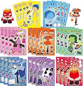 Inside Out Cartoon, Stickers Anime, Anime Sticker, Stickers For Kids, 2 Birthday, Maria Clara, Birthday Supplies, Gifts Party, Face Stickers