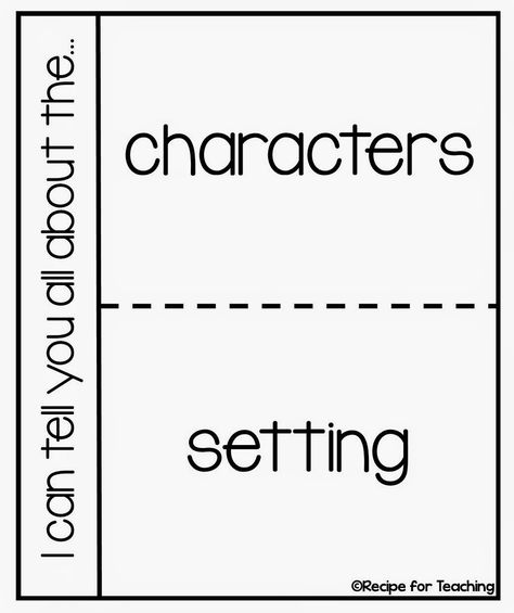 Characters and Setting with a FREEBIE - Recipe for Teaching Setting Anchor Charts, Story Elements Worksheet, Ela Stations, Book Links, Curriculum Template, Character Worksheets, Character Activities, Character Lessons, Kindergarten Anchor Charts