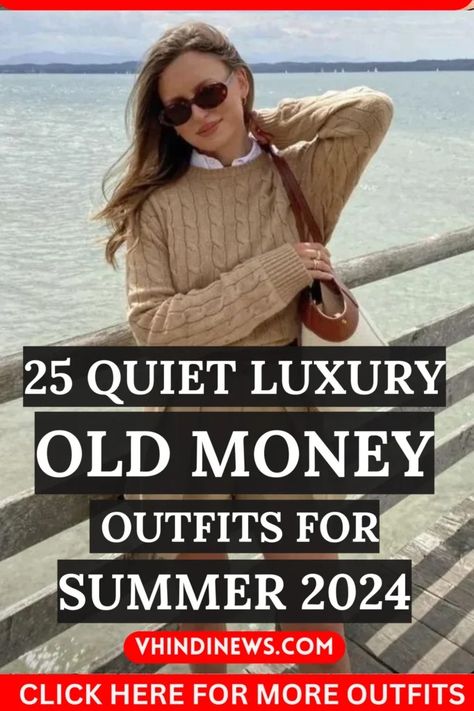 25 Quiet Luxury Old Money Outfits for Summer 2024: Look Expensive, Rich & Classy 62 New Wife Outfits, Wealthy Woman Outfit Summer, Fun Classy Outfits, Quiet Money Outfits, Old Money Style Over 50, Quiet Luxury Fashion Summer 2024, Luxurious Outfits Classy, Country Club Attire Women Outfits, Southern Classy Outfits