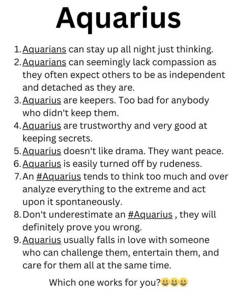 Aquarius And Leo Relationships, January Aquarius, Aquarius Funny, Aquarius Personality, Aquarius Aesthetic, Star Signs Aquarius, Aquarius Traits, Aquarius Truths, Aquarius Life