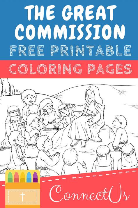 Our Father Coloring Page Free Printable, Great Commission Craft For Preschool, The Great Commission Craft Sunday School, The Great Commission For Kids, Great Commission Craft For Kids, The Great Commission Craft, Free Sunday School Printables, Missions Conference, Mission Quotes