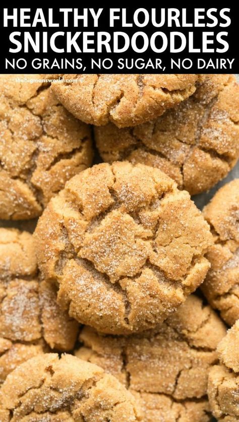 Healthy Snickerdoodle Cookies, Low Sugar Cookies, Snickerdoodle Cookies Easy, Sugar Free Baking, Healthy Cookie, Cookies Healthy, Baking Soda Beauty Uses, Cookies Gluten Free, Snickerdoodle Cookies