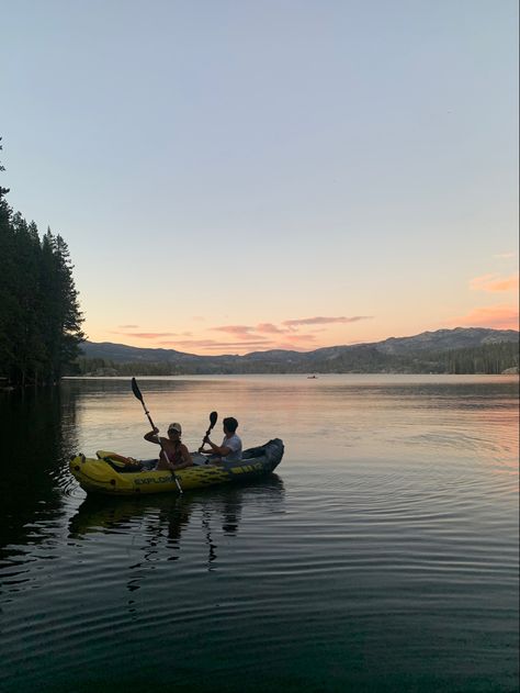 Camping Together Couple, Tent Camping Aesthetic Couple, Kayak Couple Pictures, Summer Camp Aesthetic Couple, Couple Kayaking Aesthetic, Fishing Couple Aesthetic, Cute Couple Camping, Camping With Boyfriend Aesthetic, Kayaking Date