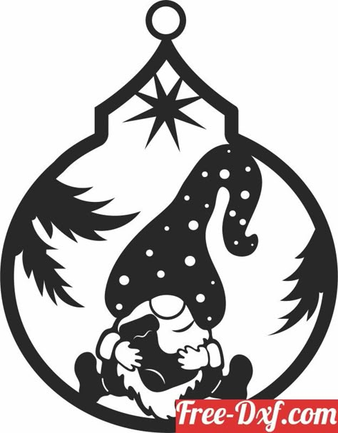 Cricut Christmas Images Free Svg, Xmas Svg Free, Christmas Svg Files Free Cricut, Lazer Engraver Ideas, Black And White Christmas Ornaments, Printable Christmas Ornaments, Santa Svg, Ornament Svg, Laser Cut Patterns