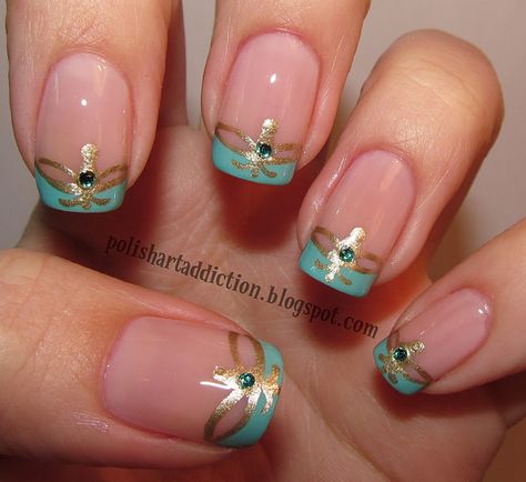 Aladin Disney, Little Mermaid Nails, Jasmine Nails, Disney Nail Art, Disney Princess Nails, Nail Art Disney, Her Nails, Mermaid Nails, Disney Nails