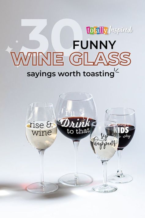 Decorated wine glasses