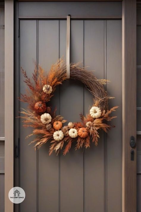 Learn how to create a stunning fall wreath that combines rustic chic and modern elements. Perfect for any home!#FallWreath #DIYDecor #HomeStyle #AutumnVibes #Crafting Diy Autumn Wreath, Thanksgiving Wreaths Diy, Diy Fall Wreath, Wreaths Diy, Modern Elements, Autumn Wreath, Thanksgiving Wreaths, Autumn Wreaths, Rustic Chic