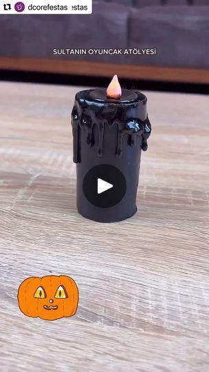 17K views · 30K reactions | #Repost @dicashappyfestas with 
・・・
Bem aprender a fazer uma vela com rolinho  papel w cola quente 

Há salva ai ,para seu Halloween

#dicashappyfestas #halloween #diy #diyhalloween | D'core Festas | Ethan Schreiber · Ghouls Night Out Ghouls Night, Diy D, Halloween Cups, One Candle, Halloween Candles, Amazing Ideas, Food Decoration, Holiday Diy, Tag Someone Who