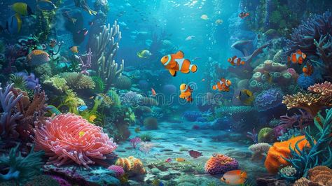 Diverse fish swim among vibrant corals in a lively underwater ecosystem. Generative AI royalty free stock photography Underwater Ecosystem, Fish Swimming, Stock Photography Free, Ecosystem, Stock Photography, Royalty, Royalty Free, Stock Images, Coral