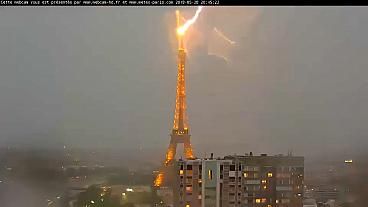 Eiffel Tower struck by lightning Lights In The Sky, Beach White Dress, Creative Kids Snacks, Sources Of Calcium, Lightning Strikes, Pumpkin Theme, Stylish Kids, Cool Watches, East Coast