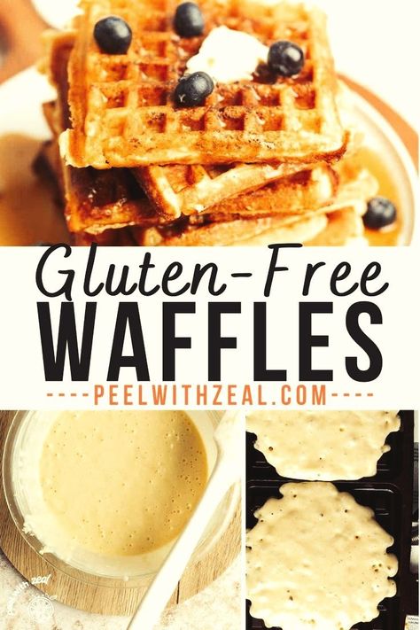 A cherished weekend breakfast staple! This gluten-free waffle recipe offers a light and airy texture complemented by a golden, crispy exterior. Simply drizzle your favorite pancake syrup and follow my easy-to-follow instructions for crafting the ideal GF waffle. Gluten Free Waffles Easy, Waffle Sticks Recipe, Savory Waffles, Waffles Easy, Crispy Waffle, Gluten Free Waffles, Protein Waffles, Belgian Waffle Maker, Gluten Free Sides Dishes