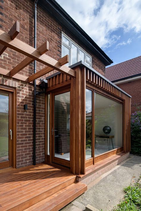 Bungalow Front Extension, Front Porch Extension, Timber Porch, Patrick House, Sunroom Extension, Bungalow Extension, Terrace Extension, 70’s House, Porch Extension