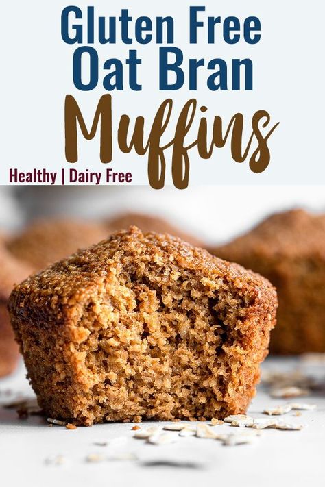 Gluten Free Bran Muffins, Banana Oat Bran Muffins, Oat Bran Muffin Recipe, Oat Bran Recipes, Bran Muffins Healthy, Oat Bran Muffins, Gluten Free Pumpkin Muffins, Bran Muffin Recipes, Healthy Gluten Free Breakfast