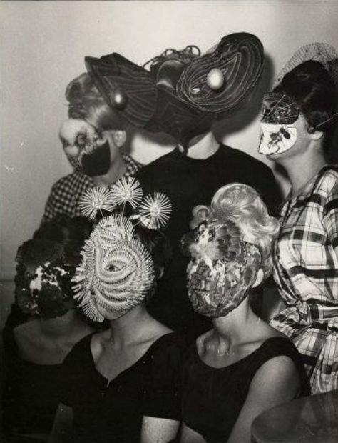 Denise Bellon -Gathering of Surrealists group with mask wearing guests… John Heartfield, Marcel Duchamp, Post Mortem, Masquerade Ball, Dieselpunk, Dress Code, Vintage Halloween, Vintage Photos, Surrealism