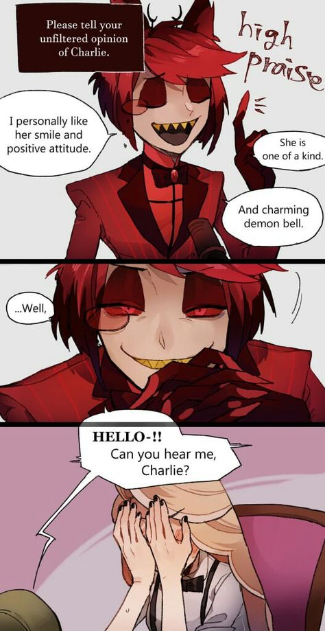 Alastor X Charlie Comic, Charlie X Alastor, Hazbin Hotel Charlie, Hotel Trivago, H Hotel, Monster Hotel, Alastor Hazbin Hotel, Vivziepop Hazbin Hotel, Fan Comic