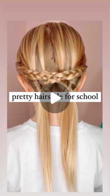 2,427 likes, 14 comments - audreymcclellan on December 28, 2023: "PRETTY HAIRSTYLE FOR SCHOOL ❤️ Here’s a fun hairstyle for school. I love how easy this one ..." Hair Styles Using Hair Loop Tool, Hairstyles Using Hair Loop Tool, How To Braid Daughters Hair, How To Braid Childs Hair, Heart Hairstyle For Kids Easy, Braided Pigtails Tutorial, Zelda Hair, Pretty Hairstyles For School, Topsy Tail Hairstyles