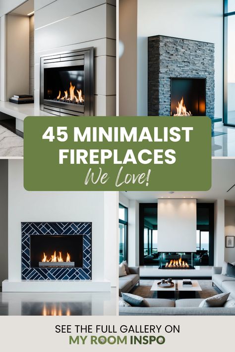 Explore 45 minimalist fireplace styles that combine elegance and functionality to enhance your home. This pin showcases modern designs and cozy decor ideas using 4 captivating images. Contemporary Fireplace Designs Stone, Living Room With Woodburner, Latest Fireplace Trends, Fireplace Contemporary Design, Modern Chimney Ideas Living Rooms, Sleek Fireplace Ideas, Organic Modern Fireplace Ideas, Electronic Fireplace Living Rooms, Corner Modern Fireplace