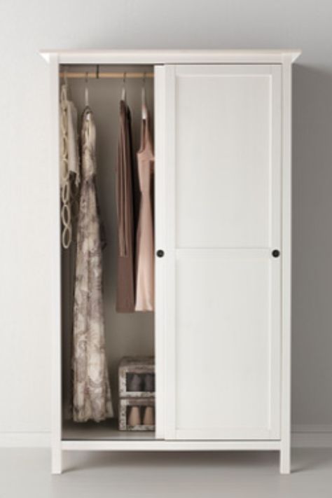 Hemnes wardrobe Ikea $399 Hemnes Wardrobe, Wardrobe Ikea, Hemnes Bed, Scandi Modern, Farmhouse Bedrooms, Open Wardrobe, Ikea Hemnes, House Bedroom, Spare Room