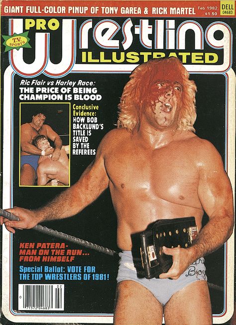 ric flair on nwa wrestling | International Object: Wrestling Magazine Cover of the Day Wrestling Shorts, Nwa Wrestling, Harley Race, Wrestling Stars, Ric Flair, Space Mountain, Wrestling Superstars, Four Horsemen, Pictures Of People