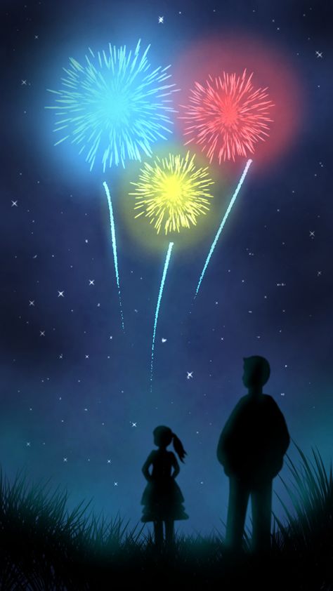 Fire Works Drawing Art, Wallpaper Night Sky, Night Sky Aesthetic, Fireworks Wallpaper, Wallpaper Night, Fire Works, Background Drawing, Aesthetic Background, Drawing Inspo