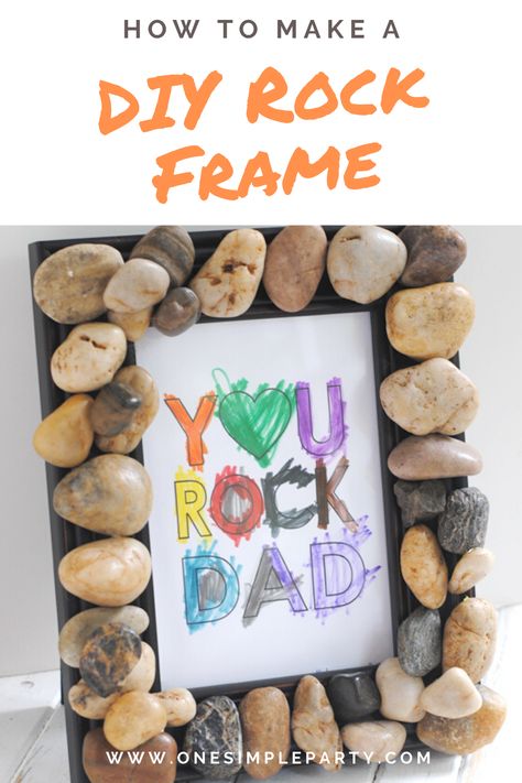 Dad You Rock, Dad Coloring Page, Rock Frame, Fathersday Crafts, Dad Crafts, Father's Day Activities, Homemade Fathers Day Gifts, Diy Father's Day Gifts, Healthy Holidays