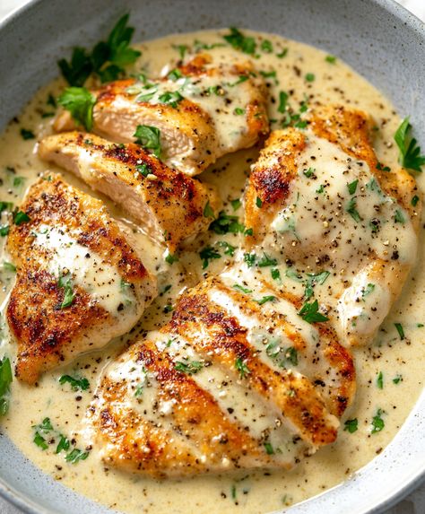 Ranch Powder Chicken, Creamy Ranch Chicken Recipes, Chicken With Ranch Packet, Creamy Ranch Chicken Crockpot, Rosemary Ranch Chicken, Ranch Parmesan Chicken, Creamy Ranch Sauce, Creamy Ranch Chicken Recipe, Ranch Chicken Recipe