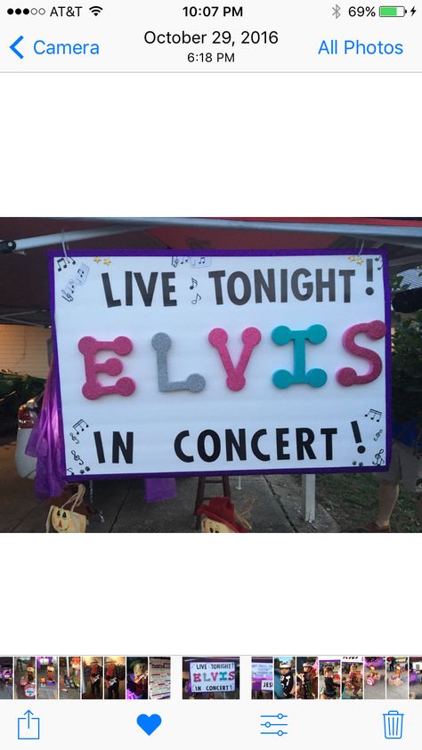 Elvis The Beagle in concert Elvis Trunk Or Treat Ideas, Trunk Or Treat Ideas, Elvis In Concert, Treat Ideas, Trunk Or Treat, Fall Festival, Trunk, Concert, Halloween