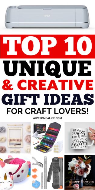 Check out 2019's BEST gift ideas for crafters! We have a huge list of gifts to spark creativity for crafters, makers & creatives! Shop effortlesslessly with our linked shopping list! Gift For Creative Person, Crafter Gift Basket, Vinyl Christmas Gifts, Creative Christmas Gift Ideas, Gifts For Crafters, Diy Gifts To Sell, Creative Gift Ideas, Cricut Christmas Ideas, Creative Christmas Gifts