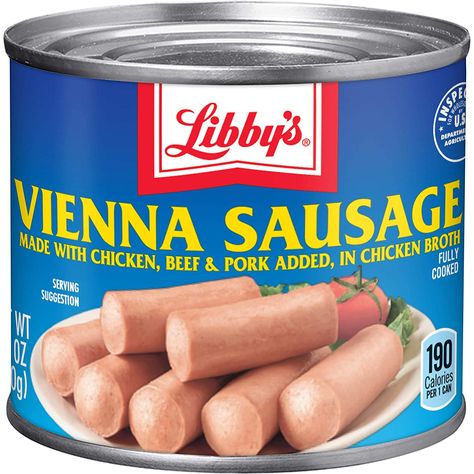 Vienna Sausages: All About These Mini Hot Dogs in A Can + Five Recipes Canned Sausage, Vienna Sausages, Vienna Sausage, Favorite Casseroles, Luncheon Meat, Canned Meat, Beef Sausage, Eat Beef, How To Make Sausage