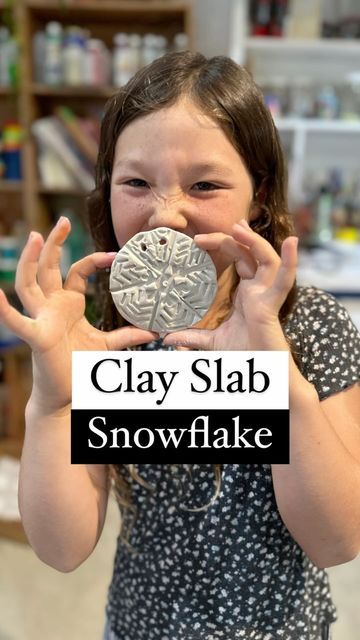 Winter Clay Ideas, Winter Clay Projects, Winter Clay Projects For Kids, Snowflake Unit Study, Clay Snowflakes, Snowflake Resist Art, Clay Snowflake Ornaments, Snow Sculptures For Kids, Teaching Community