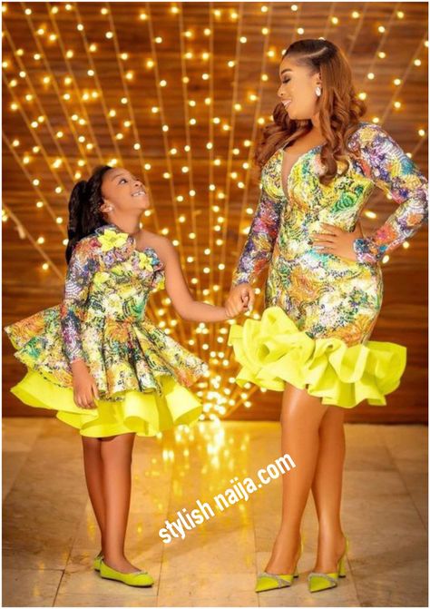 Fascinating And Adorable Mother and Daughter. Volume 4. - Stylish Naija Mum And Daughter Ankara Styles, Ankara Styles For Mother And Daughter, Mother Daughter Fashion Matching Outfits, Latest Cord Lace Gown Styles, Cord Lace Gown Styles, Ankara Couple Outfit, Chitenge Outfits, Couples African Outfits, Daughter Fashion