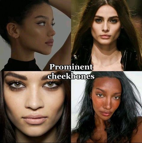 High Prominent Cheekbones, High Cheekbones Women Round Face, How To Get Sharp Cheekbones, Types Of Cheekbones, High Vs Low Cheekbones, Flat Cheekbones, Hollow Cheeks Women, Cheekbones Aesthetic, High Cheekbones Women