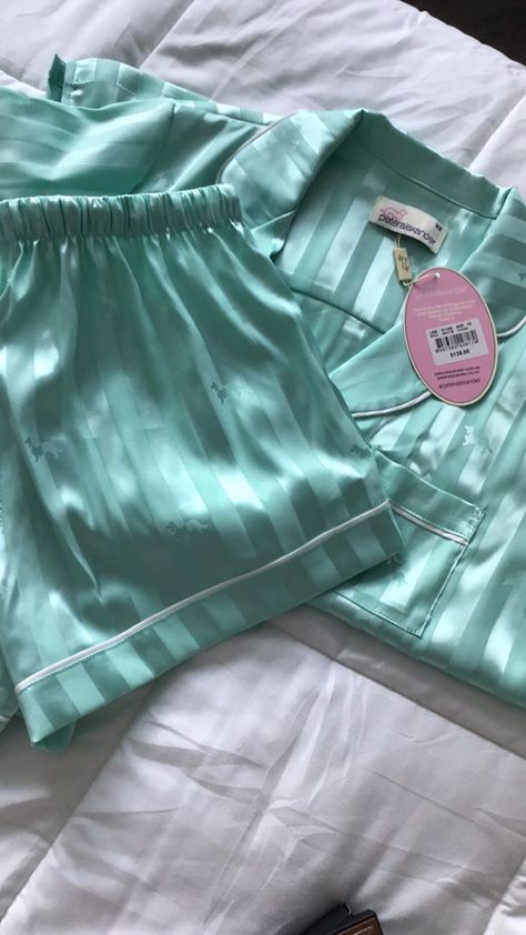 Peter Alexander Pajamas Silk Aqua, Peter Alexander Pajamas Silk, Peter Alexander Pajamas, Basic Aussie Girl Summer, Sleepover Fits, Basic Aussie Girl Aesthetic, Aussie Girl Aesthetic, Aussie Aesthetic, Basic Aussie Girl