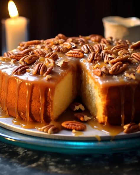 Georgia Pecan Cake Campbells Soup Recipes, Pound Cake Recipes Easy, Banana Cream Cheesecake, Loaf Cake Recipes, Cookie Cake Pie, Layer Cake Recipes, Pecan Cake, Cake Fillings, Bundt Cakes Recipes