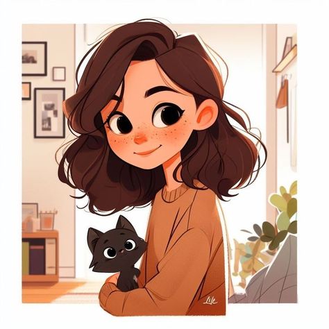 Drawing People Procreate, الفن الرقمي, Illustration Art Kids, Art Mignon, Person Cartoon, Girl Illustration, Illustration Art Drawing, Cartoon Portrait, Cute Doodles Drawings